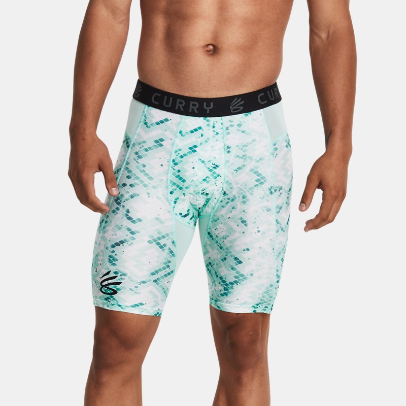 Under Armour Men's Curry HeatGear® Printed Shorts Neo Turquoise / Black XXL